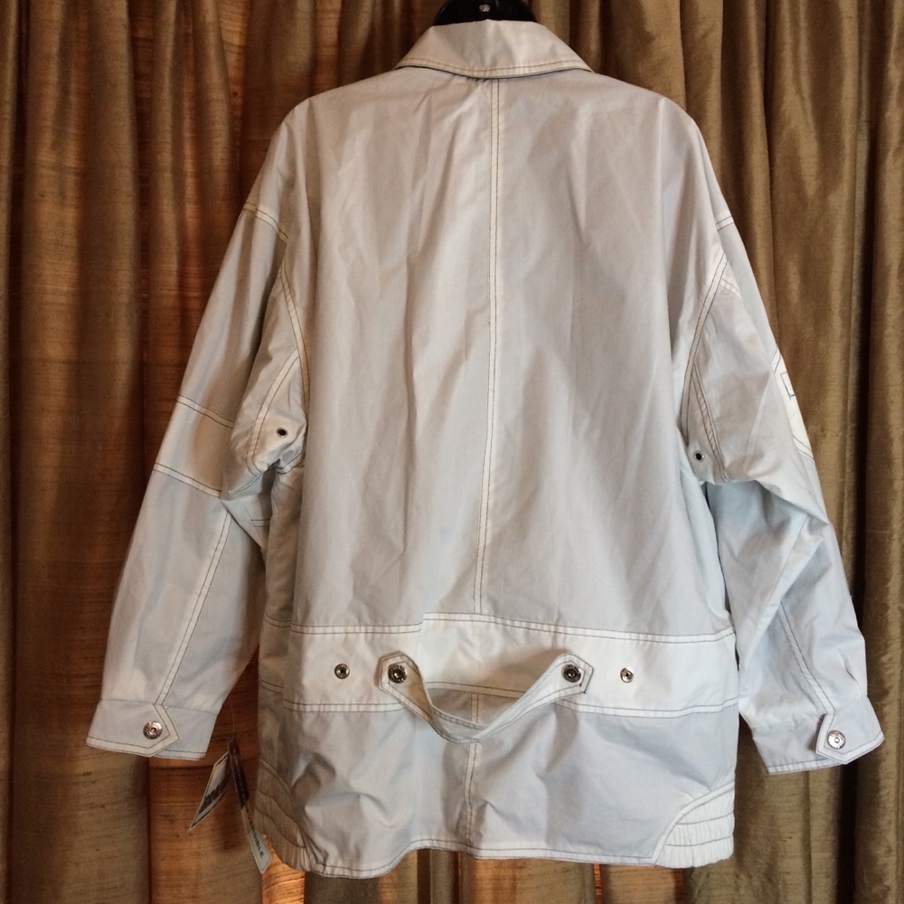 SOLD!! Completely Reversible Braetan Rain Coat Blue/White - Picture 4 of 8